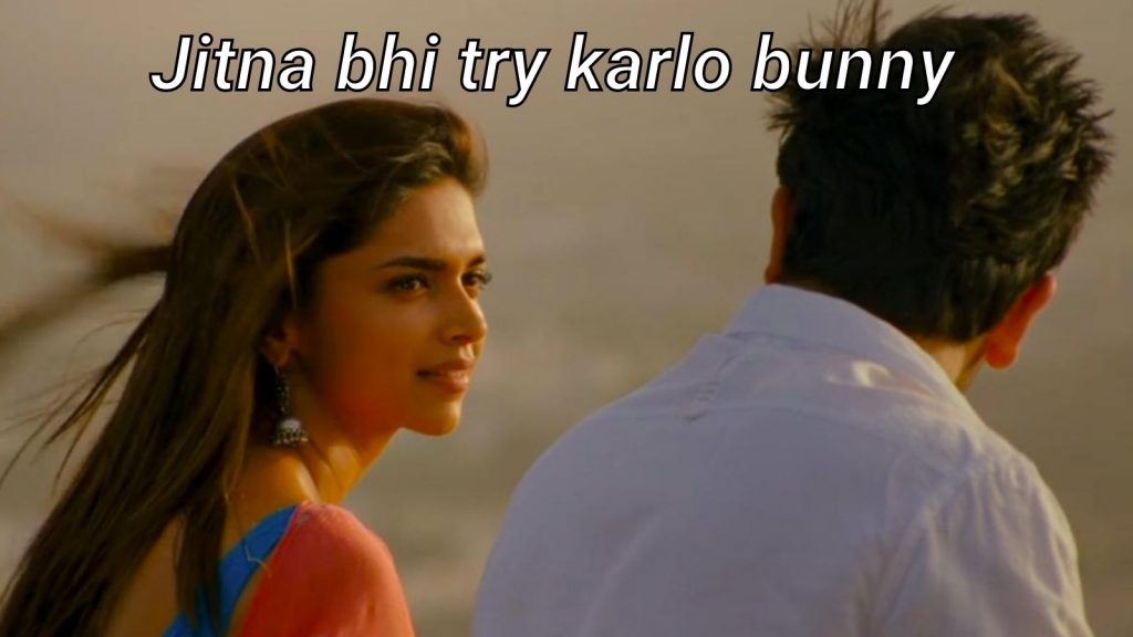 High Quality jitna bhi try karlo bunny Blank Meme Template