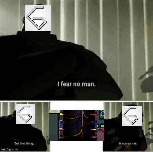 Being colourblind be like | image tagged in i fear no man | made w/ Imgflip meme maker