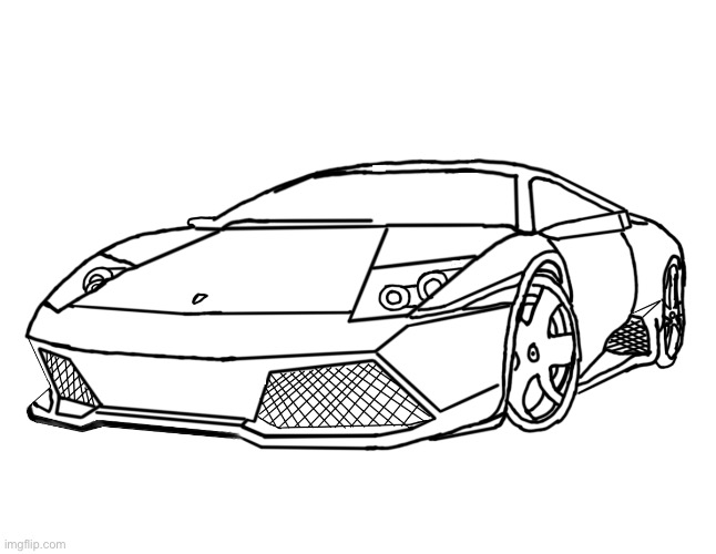 Lamborghini | image tagged in lamborghini,drawing,car | made w/ Imgflip meme maker