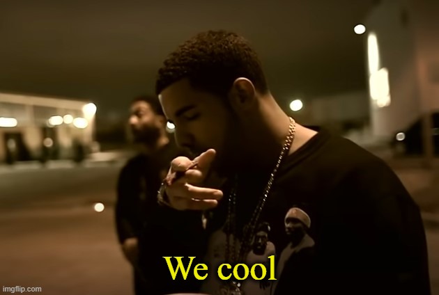 Drizzy got it | We cool | image tagged in drizzy got it | made w/ Imgflip meme maker
