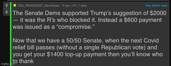 Debunking revisionist history over Covid stimulus. | made w/ Imgflip meme maker