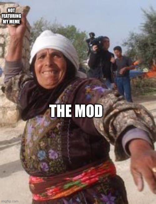 lol | NOT FEATURING MY MEME; THE MOD | image tagged in throwing rocks | made w/ Imgflip meme maker