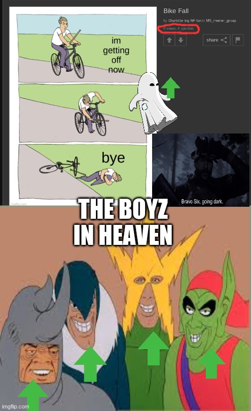 They Still Gotchu | THE BOYZ IN HEAVEN | image tagged in oh boy | made w/ Imgflip meme maker