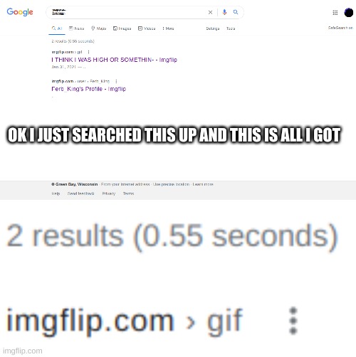 Yeah i broke google | OK I JUST SEARCHED THIS UP AND THIS IS ALL I GOT | image tagged in google | made w/ Imgflip meme maker