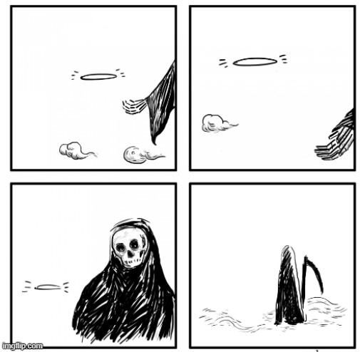 Death and dog | image tagged in its time to go | made w/ Imgflip meme maker