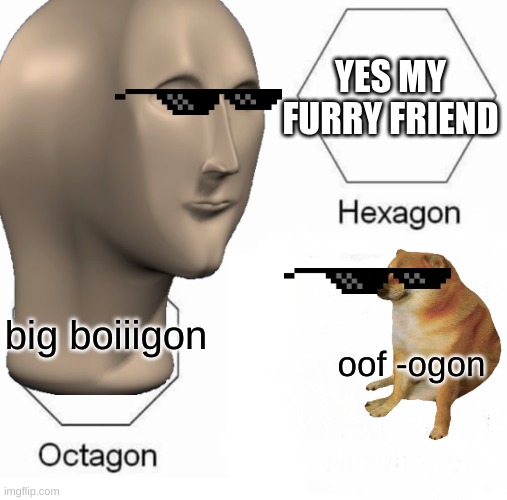YES MY FURRY FRIEND; big boiiigon; oof -ogon | image tagged in funny memes | made w/ Imgflip meme maker