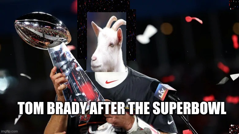 TOM BRADY AFTER THE SUPERBOWL | image tagged in tom brady | made w/ Imgflip meme maker