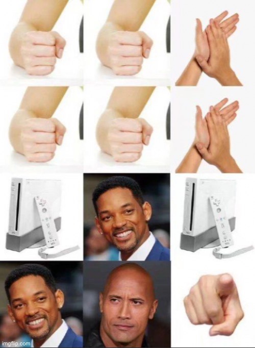 Wii Will Wii Will Rock You!!! | image tagged in funny,memes,funny memes,wii,the rock | made w/ Imgflip meme maker