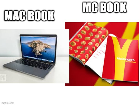mac or mc | MAC BOOK; MC BOOK | made w/ Imgflip meme maker