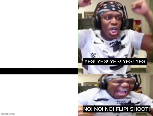High Quality YES YES YES NO NO NO KSI Blank Meme Template
