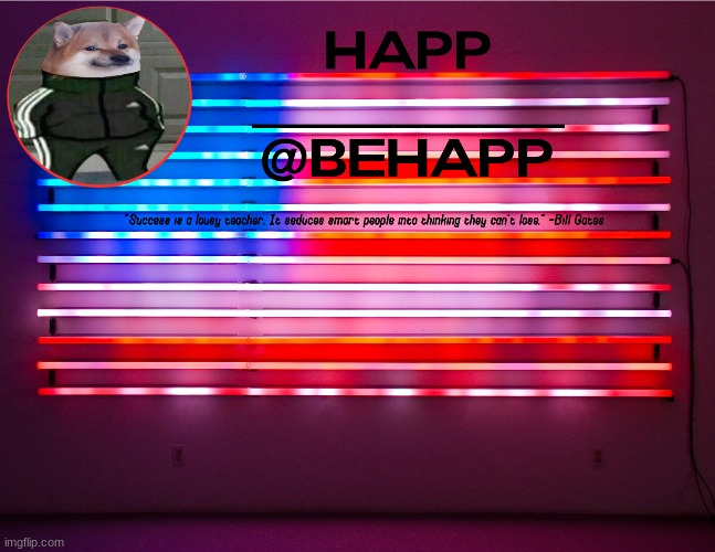 BeHapp's announcement template #4 Blank Meme Template