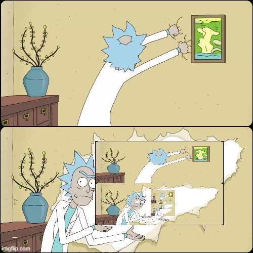 GAHHGGH!!!!!!!!!!!!!!!!!!!!!!!!!!!!!!!!!!! | image tagged in rick ripping fourth wall | made w/ Imgflip meme maker