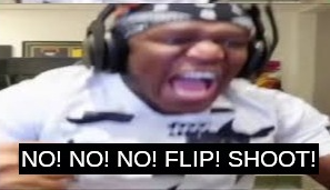 NO NO NO FLIP SHOOT KSI Blank Meme Template