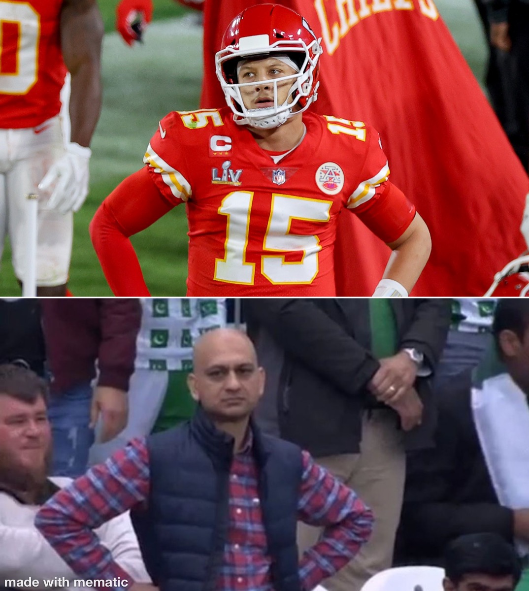 Disappointed Mahomes Blank Meme Template