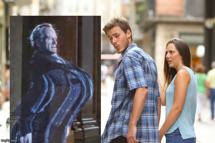 THICC SHEEV | image tagged in memes,distracted boyfriend,palpatine,funny | made w/ Imgflip meme maker