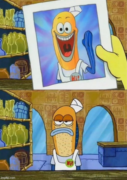 Kapwing: SpongeBob Then v.s. Now | image tagged in spongebob | made w/ Imgflip meme maker
