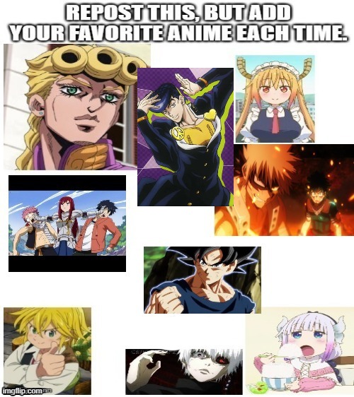 i added josuke and yes i know giorno giovanna is there but it told to repost and my favorite was part 4 so... | image tagged in anime,meme,stop reading the tags,wow you're actually reading the tags | made w/ Imgflip meme maker