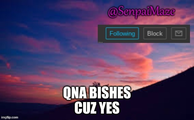 sunset | QNA BISHES
CUZ YES | image tagged in sunset | made w/ Imgflip meme maker