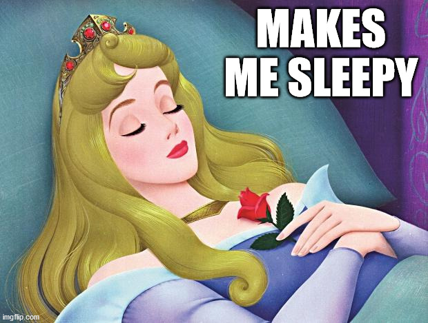 sleeping beauty | MAKES ME SLEEPY | image tagged in sleeping beauty | made w/ Imgflip meme maker