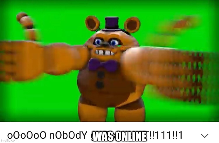 Ooo | WAS ONLINE | image tagged in ooooo nobody gives a sh t | made w/ Imgflip meme maker