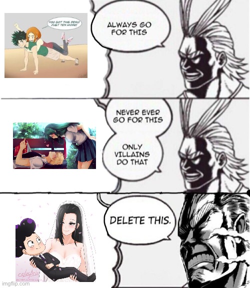 Bnha ships but... | image tagged in all-might,delete this,ships,bnha,mha | made w/ Imgflip meme maker