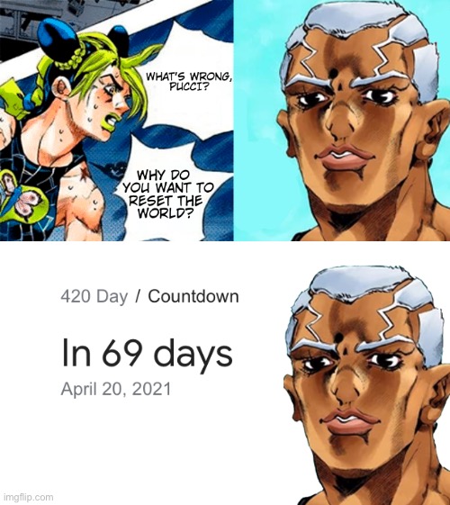 What's wrong, Pucci? | image tagged in what's wrong pucci | made w/ Imgflip meme maker