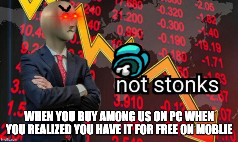 Among Us Stonks Memes