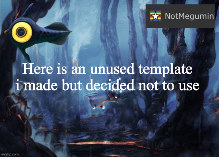 It’s bullshit | Here is an unused template i made but decided not to use | image tagged in notmegumin announcement v2 | made w/ Imgflip meme maker