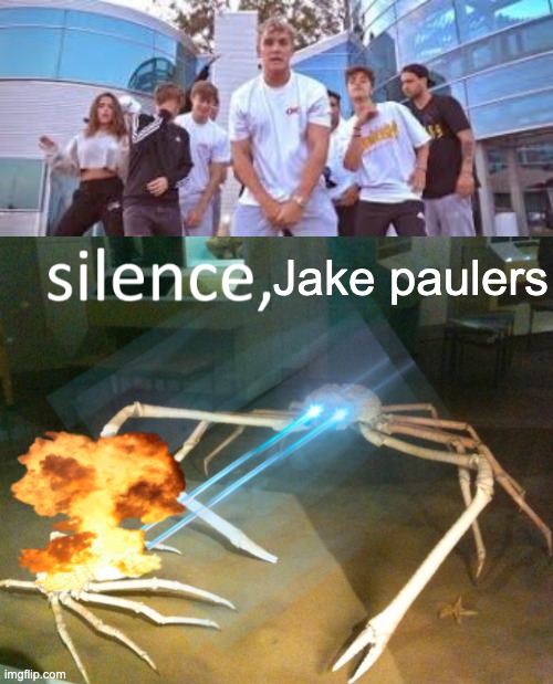 Jake paulers | image tagged in jake paul it's everyday bro,silence crab | made w/ Imgflip meme maker