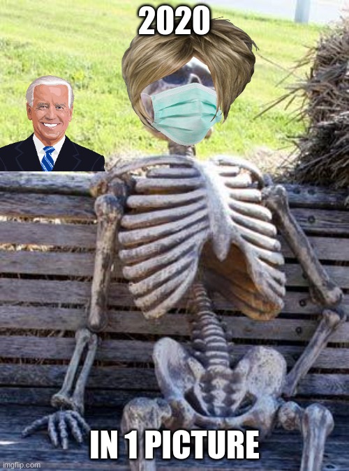 Waiting Skeleton Meme | 2020; IN 1 PICTURE | image tagged in memes,waiting skeleton | made w/ Imgflip meme maker