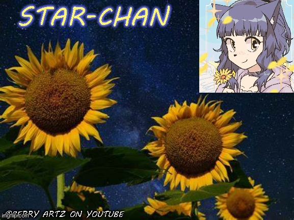 High Quality Star-chan's announcement template. Blank Meme Template