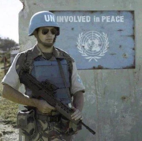 High Quality UNInvolved in peace Blank Meme Template
