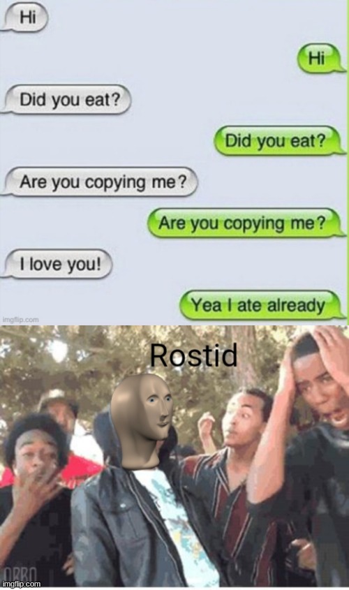 B R O | image tagged in meme man rostid | made w/ Imgflip meme maker