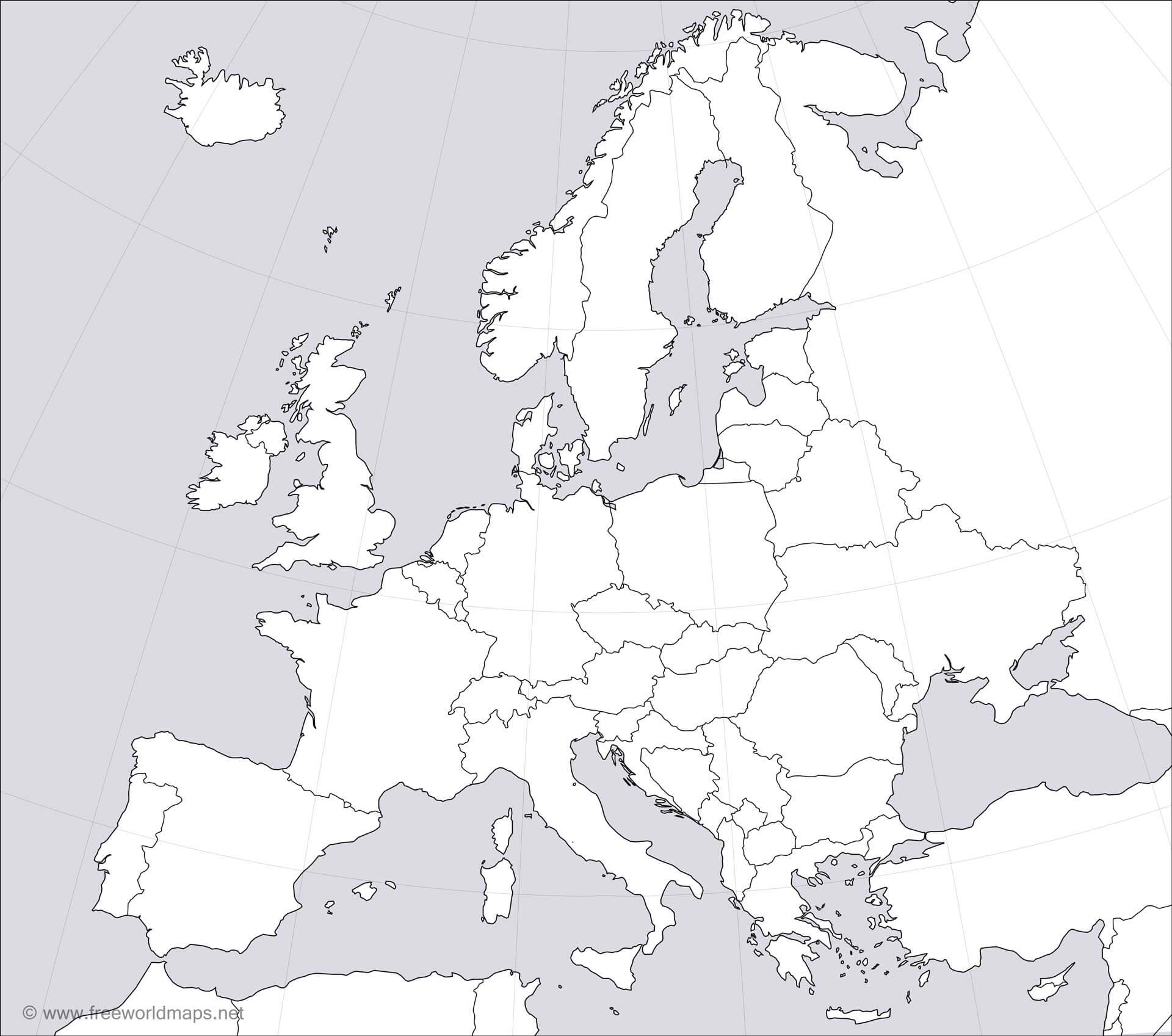 Blank Europe Map Blank Meme Template