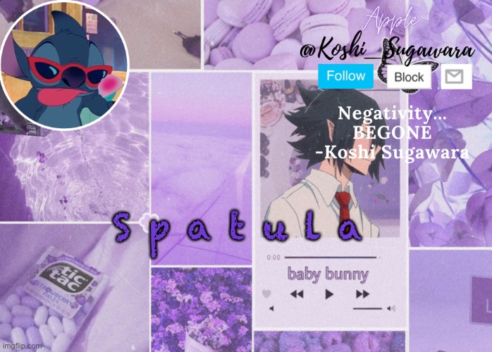 SPATULA | S p a t u l a | image tagged in tamaki template | made w/ Imgflip meme maker