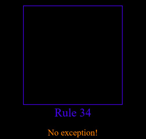 Rule 34 NO EXCEPTION Blank Meme Template