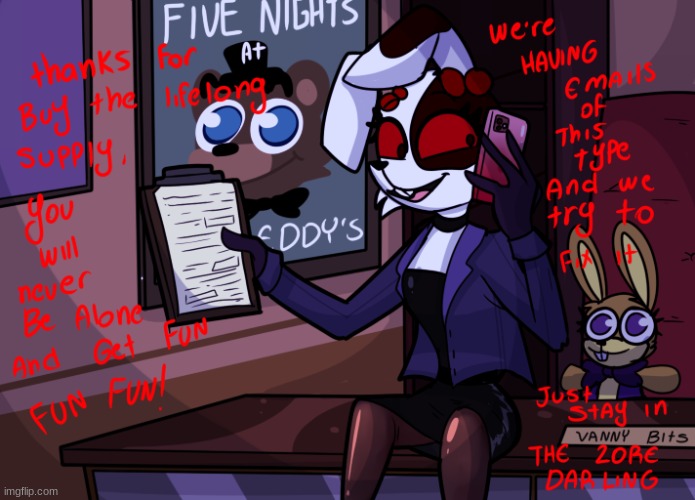 business lady ere | image tagged in fnaf | made w/ Imgflip meme maker