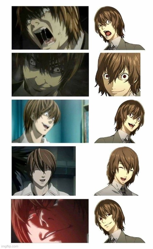 I mean akechi and light look the same | image tagged in death note,persona | made w/ Imgflip meme maker