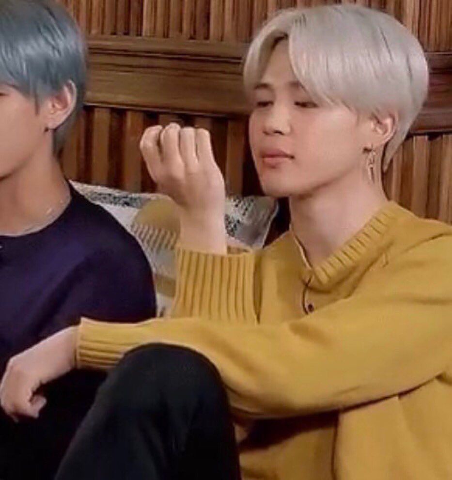 High Quality Jimin looking at nails Blank Meme Template