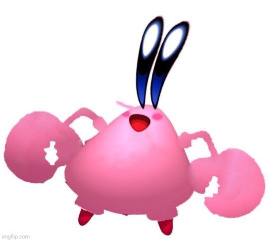 ahh wtf | image tagged in memes,funny,kirby,cursed image,mr krabs | made w/ Imgflip meme maker