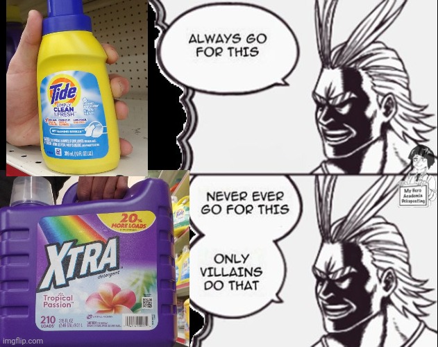 Allmight laundry | image tagged in always go for this | made w/ Imgflip meme maker