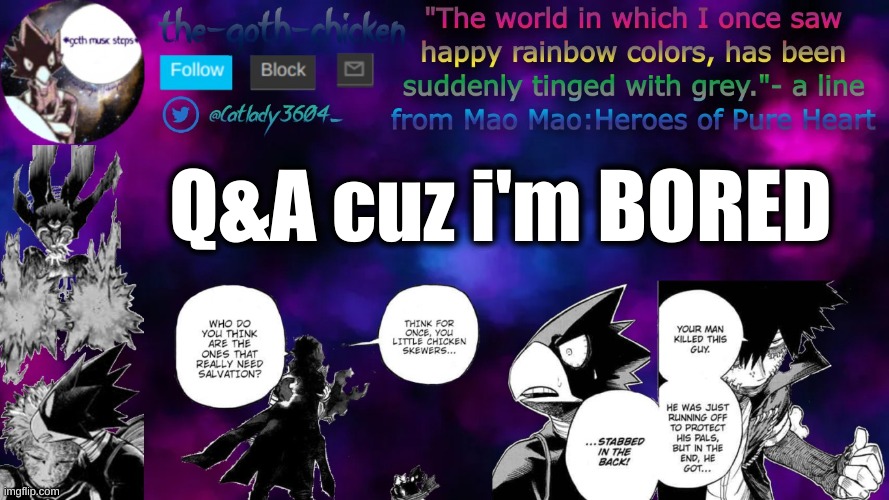 aren't we all bored | Q&A cuz i'm BORED | image tagged in the-goth-chicken's announcement template 4 | made w/ Imgflip meme maker