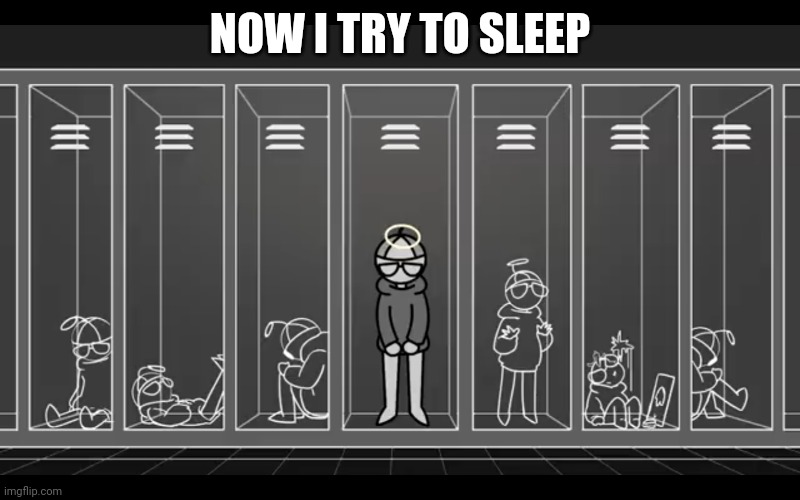 I'm not something I'm something else | NOW I TRY TO SLEEP | image tagged in i'm not something i'm something else | made w/ Imgflip meme maker