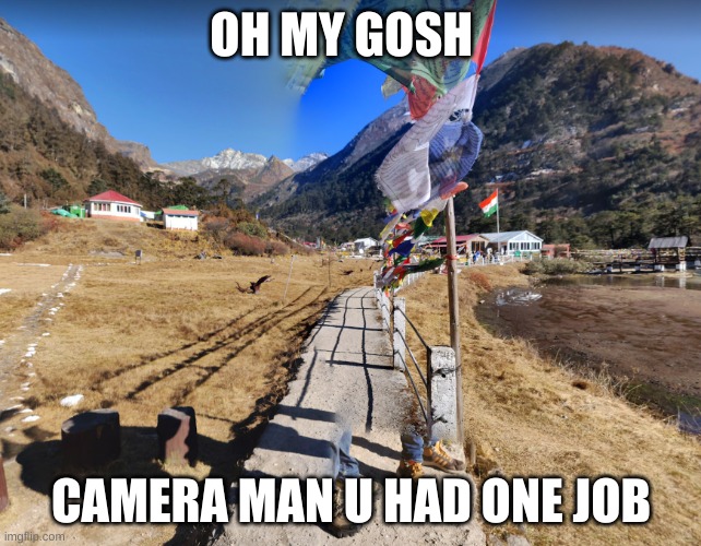 ha 1/4 of a body | OH MY GOSH; CAMERA MAN U HAD ONE JOB | image tagged in you had one job,messed up,funny | made w/ Imgflip meme maker
