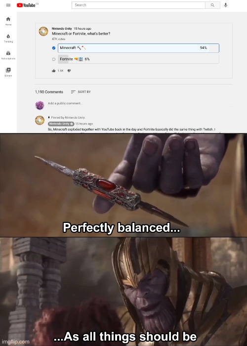 I love democracy | image tagged in thanos perfectly balanced as all things should be | made w/ Imgflip meme maker