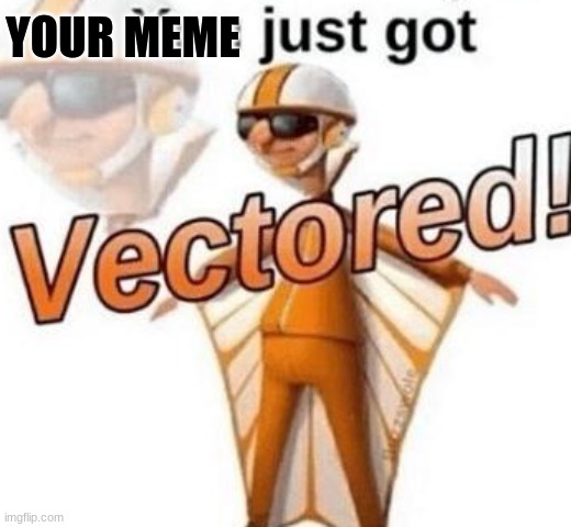 You just got vectored | YOUR MEME | image tagged in you just got vectored | made w/ Imgflip meme maker
