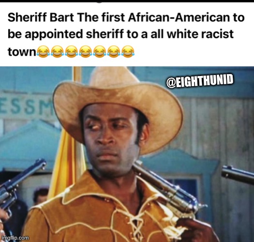Sheriff Bart | @EIGHTHUNID | image tagged in sheriff | made w/ Imgflip meme maker