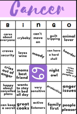 Cancer bingo Blank Meme Template