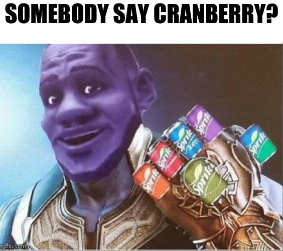 SOMEBODY SAY CRANBERRY? | made w/ Imgflip meme maker