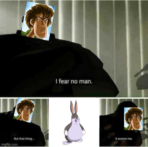 Why I'm making this IDK | image tagged in i fear no man,big chungus | made w/ Imgflip meme maker
